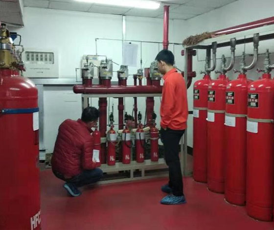 有管網七氟丙烷氣體滅火系統安裝及調試